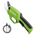 Workpro 7.2V Electric Pruning Shears, Battery Powered 0.8 Inches, Black&green New. Price: $60.66.