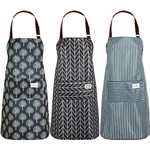 Satinior 3 Pieces Waterproof Bib Apron With As Pictures Shown, Black And Grey New. Price: $17.30.