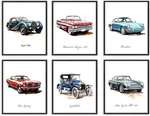 Huacanvasart Watercolor Classic Car Prints, Vintage Wall... New. Price: $23.32.