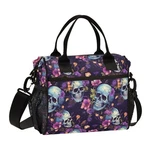 Alaza Skull And Flowers Insulated Lunch Bag For Women Men,reusable Cooler Tot... New. Price: $43.94.