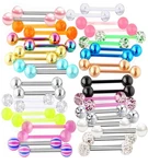 Suotarn 40PCS 14G Tongue Rings For Women Stainless Steel Straight Barb... New. Price: $17.09.