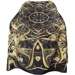 Pelocapa X Large Barber Cape Hair Salon W/ Elastic Hooks Black Gold New. Price: $11.25.
