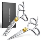 Suvorna Hair Cutting Scissors And Thinning Shears Set Professional Scis... New. Price: $107.90.