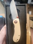 VG10 Core Damascus, Beed Bone Folding Knife (nj) E-ndm-white New. Price: $45.00.