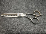Lefty! Hattori Hanzo HH-2T 6.0 Hiramei Left-handed Texturizer Shears Used. Price: $225.00.