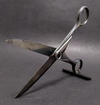 Free Standing Unique Vintage Sweden Hairdresser Barber Spring Scissors Used. Price: $38.00.