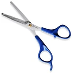 Pet Magasin Professional Dog Grooming Scissors Set - Curved Thinning Blue New. Price: $11.75.
