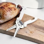 Jero Stainless Steel Kitchen Shears With Holder - Spring Assisted Scissors Open. Price: $19.95.