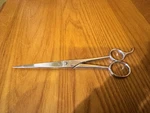 Vintage Kayser Germany 770-7 Chrome Haircutting Barber Scissors 1/4" Long Used. Price: $19.00.