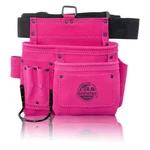 Graintex SS2081 5 Pocket Nail & Tool Pouch Pink Color Suede Leather With New. Price: $39.99.