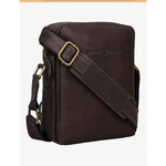 Antonio Valeria Alex Washed Dark Brown Leather Crossbody Bag Pre-owned. Price: $44.99.