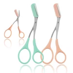 2PCS Eyebrow Trimmer Scissors, Women Mint Green, Peach Pink New. Price: $7.41.