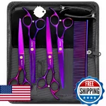 Wenshall Professional Dog Grooming Scissors Set - 6.5" Thinning, 7" Straight, New. Price: $67.80.