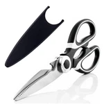 Heavy Duty Stainless Steel Kitchen Scissors W/blade Guard Multipurpose New. Price: $14.25.