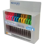 Westcott Kids School Pack Scissors 5" Blunt Assorted Colors 12 Used. Price: $22.69.