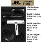 Jrl Forte Pro FP2020H Hair Dryer 2150W + Round Brushes 32MM & 53MM Black/white New. Price: $189.95.