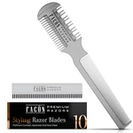 Fac Razor Comb For Hair Cutting - The Swift (silver), New. Price: $18.98.