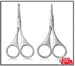 2PCS Facial Small Grooming Scissors For Women - Eyebrow, Nose Hair, ... New. Price: $7.65.