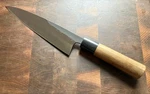 Masamoto Tsukiji Kasumi Deba Knife, 210MM, White Steel Kitchen Used. Price: $185.00.