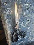 Vintage Clauss NO.3312 Large Bent Trimmer Scissors Made Usa Used. Price: $50.00.