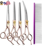 Fenice Peak 7 Professional Dog Grooming Scissors Set Rose Gold 440C Stainless New. Price: $197.69.