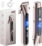 2-IN-1 Lmpil Women Bikini Electric Trimmer Razor Waterproof, Rechargeable Gold Open. Price: $24.99.