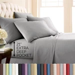 Southshore Fine Living Inc. 6-PIECE, 21-INCH Extra Deep Pocket Bed Sheet Set, New. Price: $61.99.