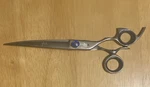 Sharkfin Professional Shears Haircutting Right Hand 7.5IN Forged 440-A Steel Used. Price: $124.99.