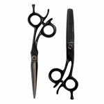 Kamisori Black Diamond Iii Professional Shears Scissors Set With 6" Thinner New. Price: $750.00.