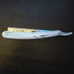 White/black Facon Professional Barber Straight Razor For Men With 1 Blade Used. Price: $13.00.