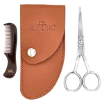 Premium Quality Beard Shears With Mini Comb & Case, 3 Piece Kit New. Price: $15.49.