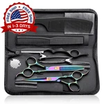 Kit Tijeras Profesionales Para Cortar Cabello Set De Corte Pelo Barbero 10PCS New. Price: $61.74.