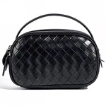 Women's Genuine Leather Crossbody Bag - Small Adjustable Strap Woven Purse, M... New. Price: $29.19.
