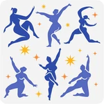 Fingerinspire Dancing With Matisse Painting Stencil 11.8X11.8INCH Reusable Dance New. Price: $13.95.