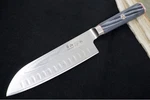 Cangshan Cutlery Yari Series 7" Santoku Knife Forged X-7 Damascus New. Price: $140.00.