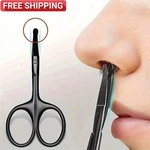 Nose Hair Scissors Stainless Steel Safe Rounded Tip Trimming Eyebrows New. Price: $6.49.