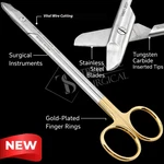 German Steel Stainless Straight Vital Wire Cutting Scissors Carb-edge 4.50" New. Price: $46.00.