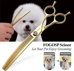 Fogosp Thinning Chunker Shear Dog Grooming 7'' Professional Scissors 440C Gold New. Price: $34.99.
