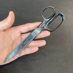 Vintage Clauss 8-1/4 Long Scissors Straight Cut Blade Made Usa Blackened Used. Price: $21.86.
