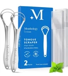 Mouthology Tongue Scraper Cleaner 2 Pack Stainless Steel With Travel Cases New. Price: $6.49.