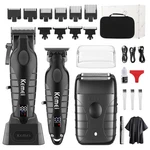 Kemei Professional Hair Clippers For Men, Cordless Barber Set Black New. Price: $125.80.