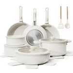Faster With Less Oil - 22 Piece Non Stick Ceramic Cookware Set New. Price: $209.99.