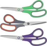 Pack All Purpose Scissors, 8.3" Stainless Steel With Ergonomic Soft-gr New. Price: $14.02.