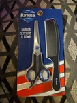 Barbasol Barber Scissors And Styling Comb Set New. Price: $10.00.
