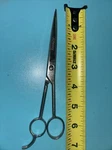 Vintage Jcpenney 7006 Barber Shears Scissors 6.5 Made Brazil (mundial?) Used. Price: $12.00.