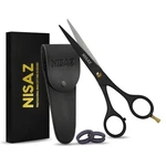 Nisaz - 6.5 Professional Black Hair Scissors With Leather Inches, New. Price: $8.08.