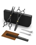 Hair Cutting Scissors Thinning Shears Kit Ulg 6.5 Inch (pack Of 2), Pure Blk New. Price: $45.59.