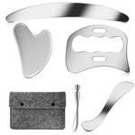 Stainless Steel Muscle Scraper Gua Sha Kit And Derma Edge GREY-5PCS New. Price: $57.99.