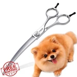 Fogosp Dog Grooming Scissors 6.5IN VG10 Curved Shears Lefty New. Price: $133.99.