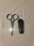 Gingher 4" Embroidery Scissors With Large Handle W/sheath G-4 Used. Price: $14.99.